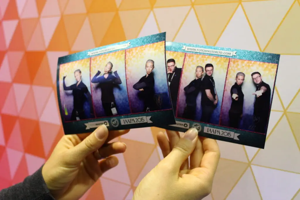 Premium photo prints from Parti-Fotos booth upgrade